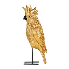 Perroquet doré H 29cm