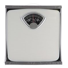 Pèse personne mécanique blanc 26.8x5.3x26.6cm