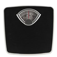 Pèse personne mécanique noir 26.8x5.3x26.6cm