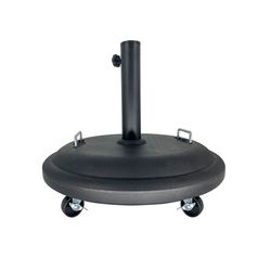Pied de parasol sur roulettes 25kg noir