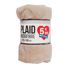 Plaid microfibre lin 125x150cm