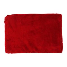 Plaid microfibre rouge 125x150cm
