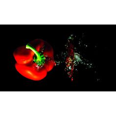 Planche à découpe verre poivron 52x30cm