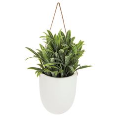 Plante artificielle mural à suspendre en pot céramique H 20cm