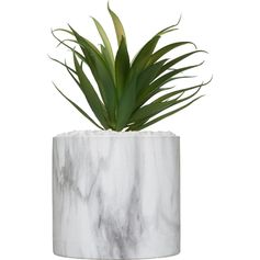 Plante artificielle pot marbre H 17.5cm