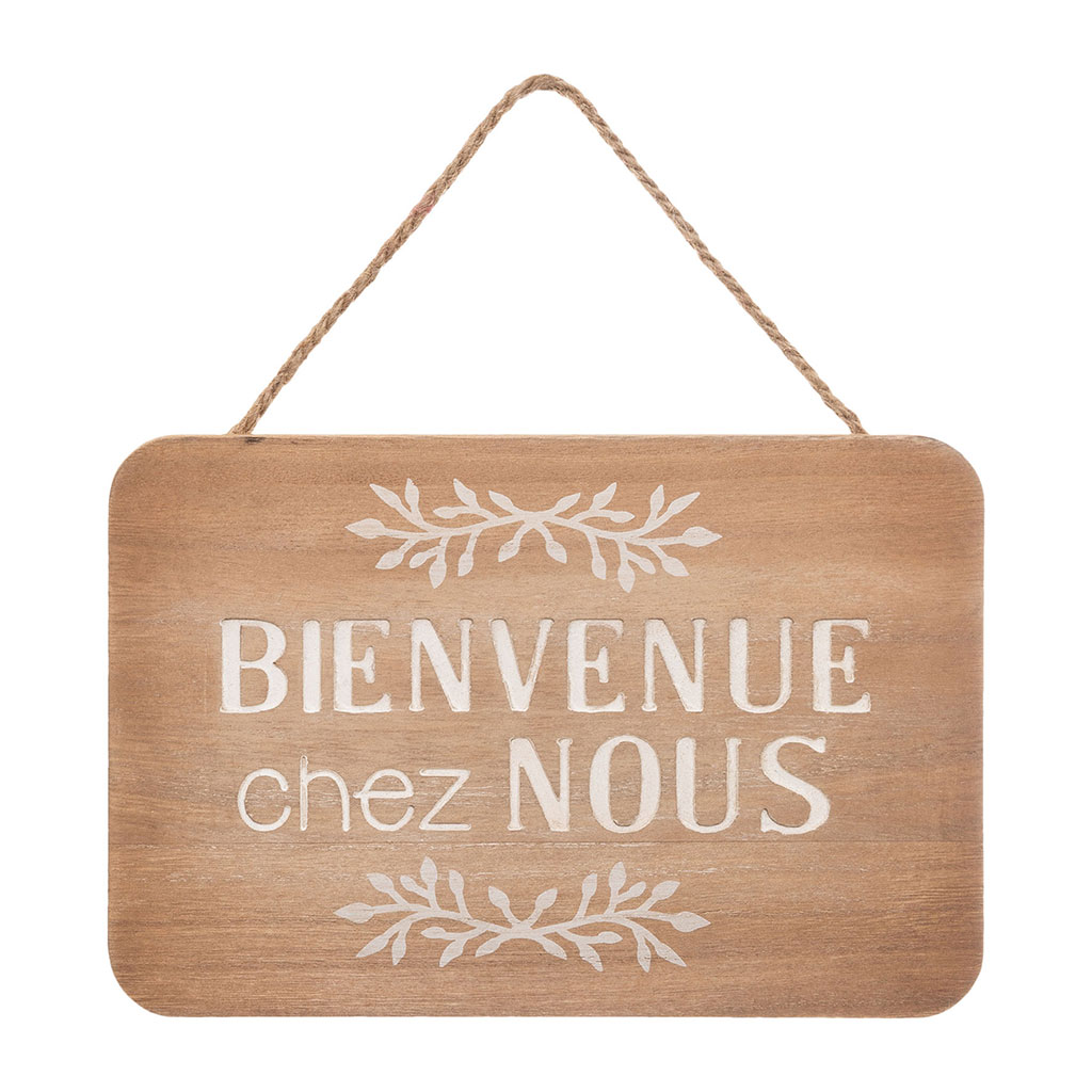 Plaque de porte décorative 25x17cm