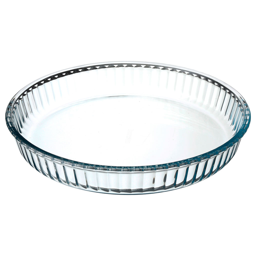 Plat à Tarte En Verre Verreco, Couleur Marron, Occasion Bon état