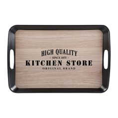 Plateau FACTORY imprimé bois mélamine 30x22cm