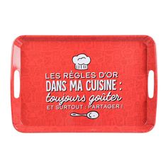 Plateau GRAPHIK mélamine 46x31cm