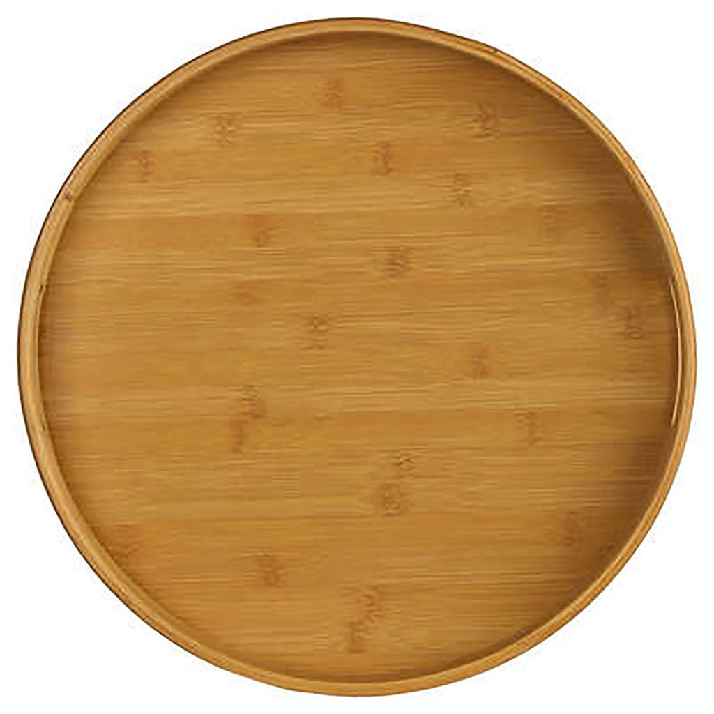 Plateau de service tournant-35cm-en bambou