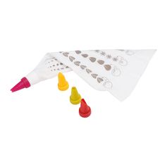 Poche à douille et 4 embouts décor 12x26x3cm