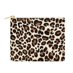 Pochette léopard coton 22x17cm