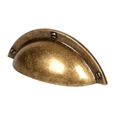 Poignée de meuble coquille laiton