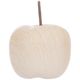 Pomme céramique effet bois D 9.5x8cm