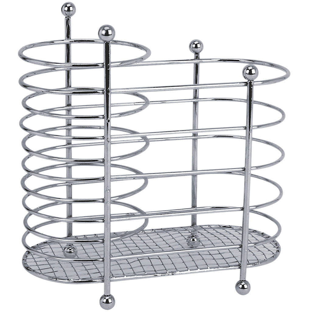 Porte couverts chromé 17x17cm