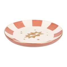 Porte-encens mystique rond céramique rose 12x2x12cm