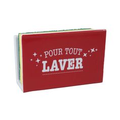 Porte éponge imprimé avec éponge 4.8x8x12cm