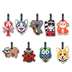 Porte étiquette bagage animaux