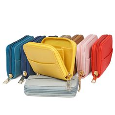 Porte monnaie synthétique à zip 11x8x2.5cm