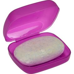 Porte savon de voyage violet 9.8x8.3x4.3cm