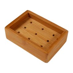 Porte-savon rectangulaire bambou 7.5x11cm