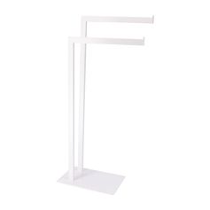 Porte serviette à deux barres blanc 40x81x20cm