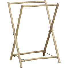 Porte serviette pliable bambou 59x86.5x40cm