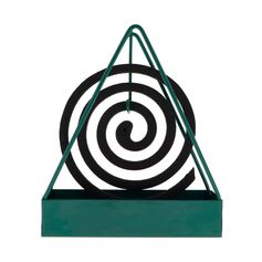 Porte-spirale anti-insectes métal vert 12.4x15x4.2cm