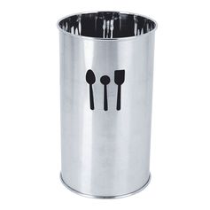 Pot à ustensiles inox D 10x13cm