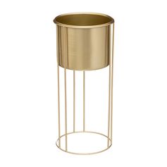 Pot sur pied métal doré H41.5cm