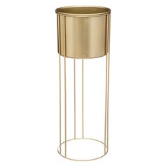 Pot sur pied métal doré H58cm