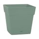 Pot TOSCANE vert 10L avec soucoupe clipsée 24.8x24.8cm