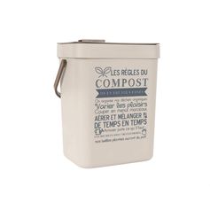 Poubelle à compost à accrocher 5L 20x24.3x17.5cm