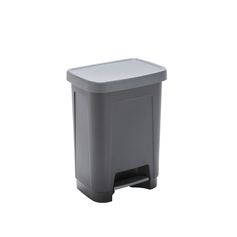 Poubelle à pédale noire 25L