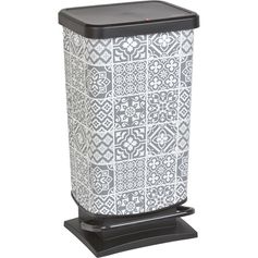 Poubelle à pédale patchwork 40L