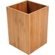 Poubelle carrée bambou 18.5x26x18.5cm
