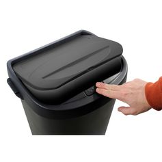 Poubelle de tri HOME anthracite 25L