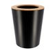 Poubelle métal évasée noir bambou 5L