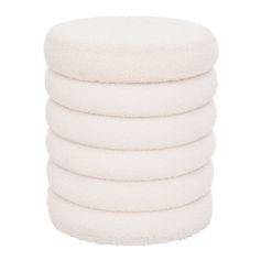 Pouf bouclette 6 anneaux 38x42cm