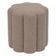 Pouf forme fleur beige 38x38x40cm