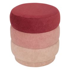 Pouf SINAN rose 37.5x40cm