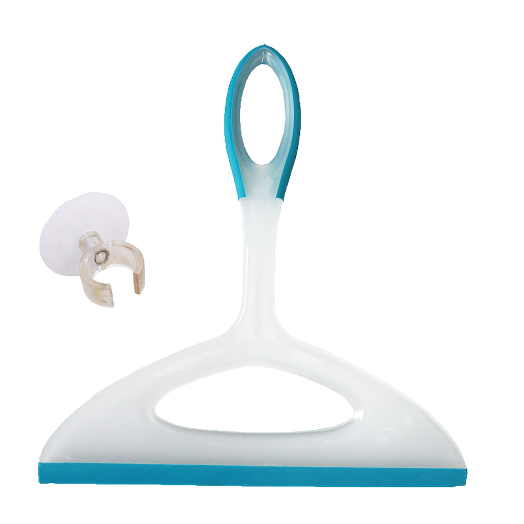 Raclette vitres salle de bain avec support ventouse