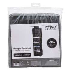 Range chemises 6 cases 30x120x30cm