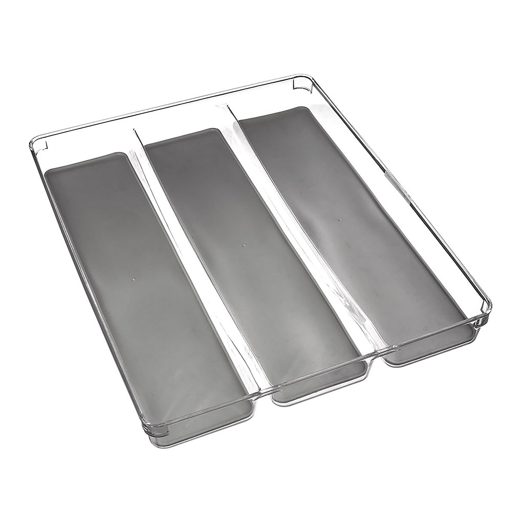 Organiseur tiroir plastique transparent 32.5x9cm - Centrakor