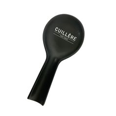 Repose-cuillère céramique noir mat 11x26cm