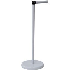 Dérouleur papier toilette et réserve métal blanc H 55cm