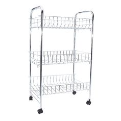 Desserte resserre à légumes fils chromés 63x37x24cm