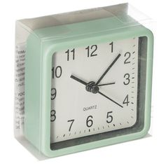 Réveil silencieux carré 8.3x8.3x3.9cm
