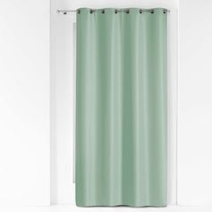 Rideau à œillets en polyester ESSENTIEL sauge 140x260cm