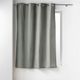 Rideau à œillets isolant MICROPOLAR gris microfibres 135x180cm